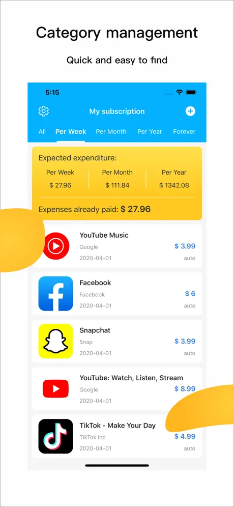 Card Box : Track subscriptions