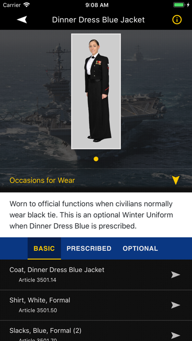 MyNavy UNIFORMS Screenshot