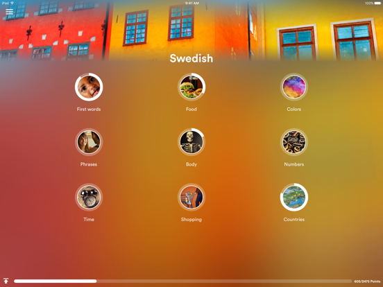 Learn Swedish - EuroTalk iPad screenshot 1 - Education app