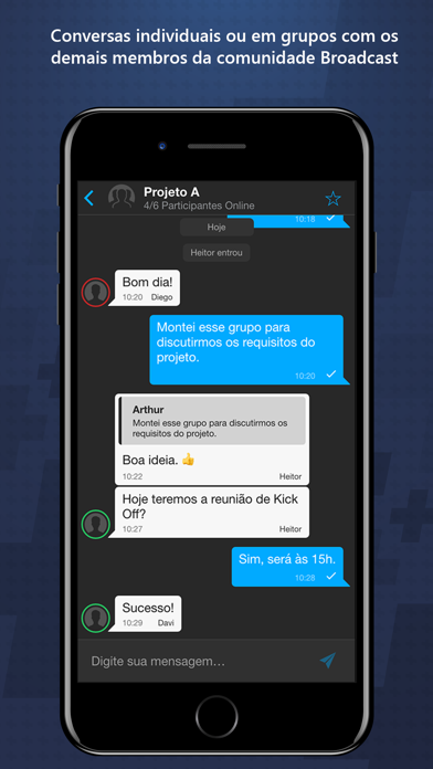 Screenshot #3 pour Broadcast Chat