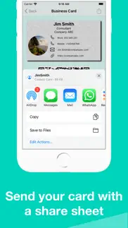 electronic business card iphone screenshot 2