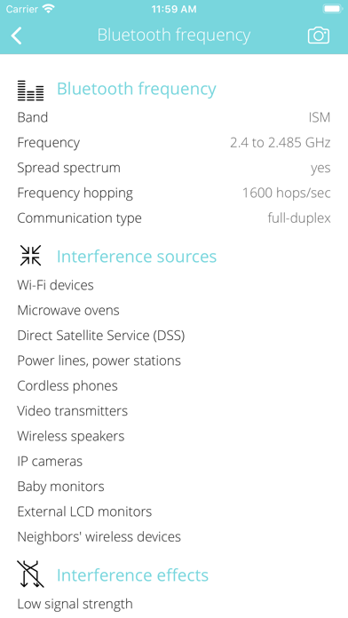 Bluetooth Info Screenshot