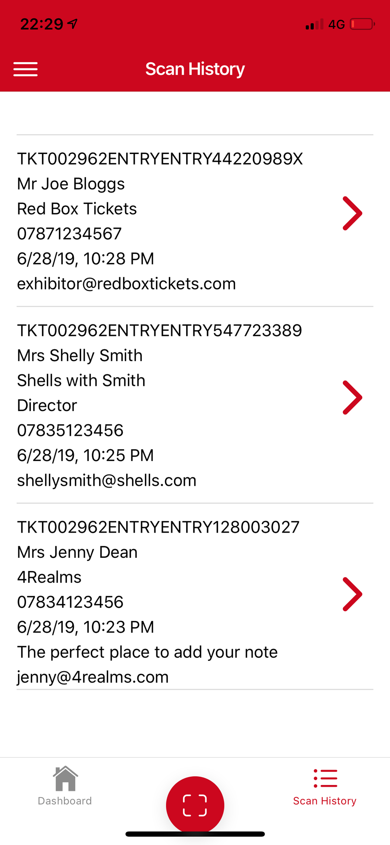 RedBox Contact Capture