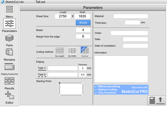 SketchCut Lite iPad screenshot 6 - Business app