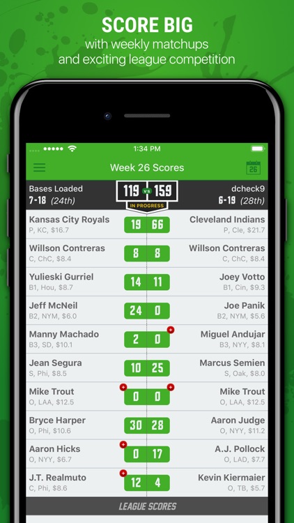 H2H Fantasy Baseball screenshot-7