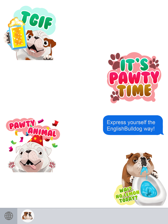 Screenshot #6 pour English Bulldog Emoji Stickers