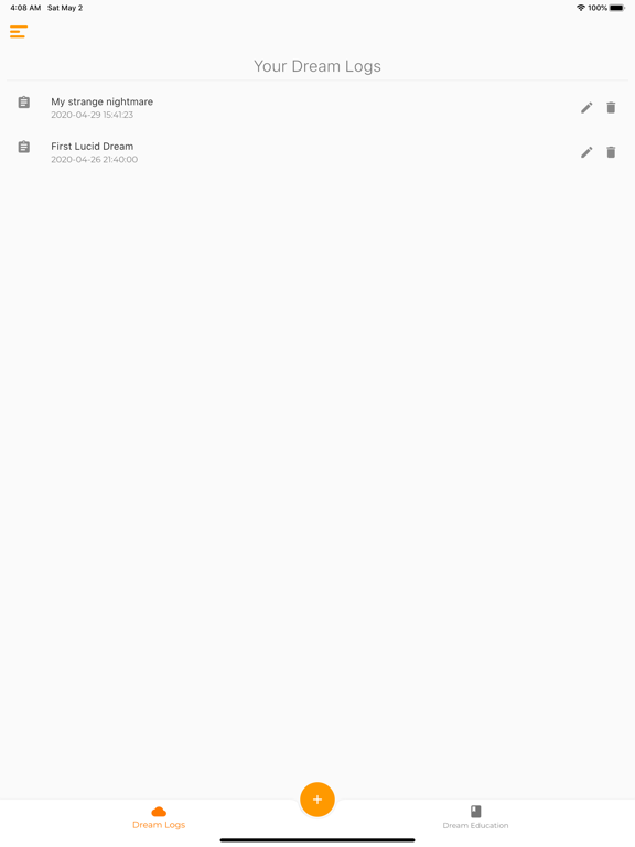 Dream Sense Memory iPad screenshot