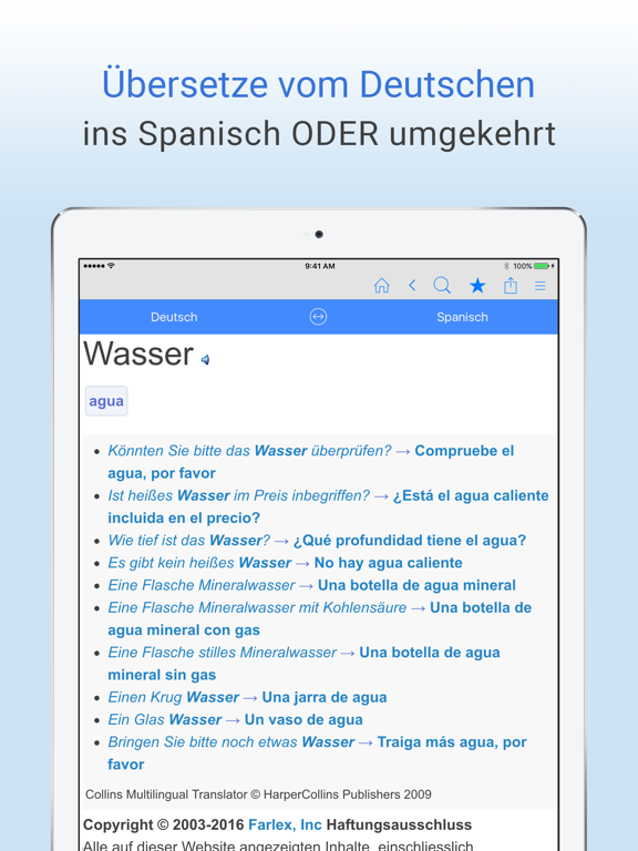 Screenshot #4 pour Deutsch-Spanisch Wörterbuch.