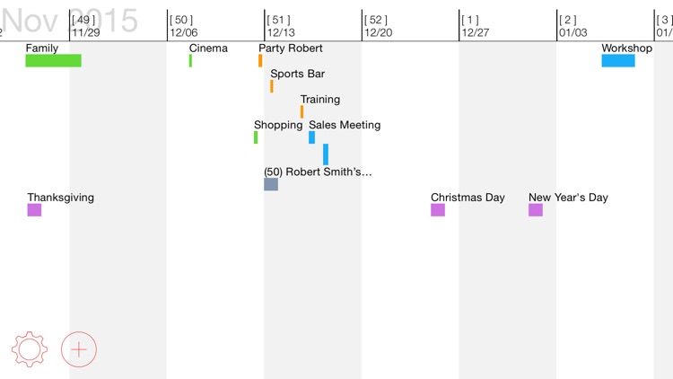 CoCoCal - Timeline Calendar