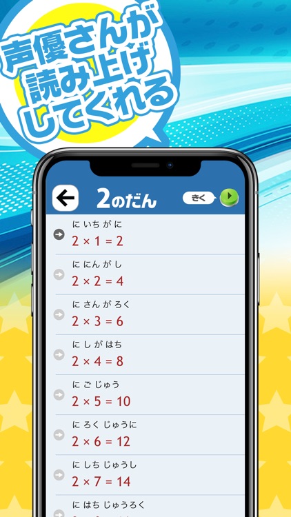 読み上げ九九表 By Yuji Kakiuchi 読み上げ九九表 By Yuji Kakiuchi
