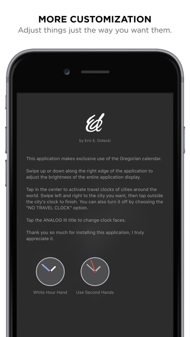 Analog III iPhone screenshot 3 - Utilities app