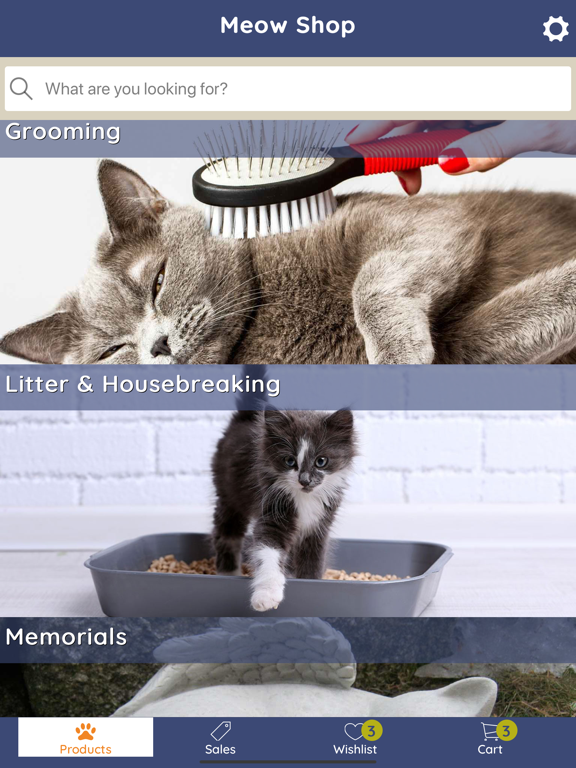 Meow Shop iPad screenshot 4 - Shopping app