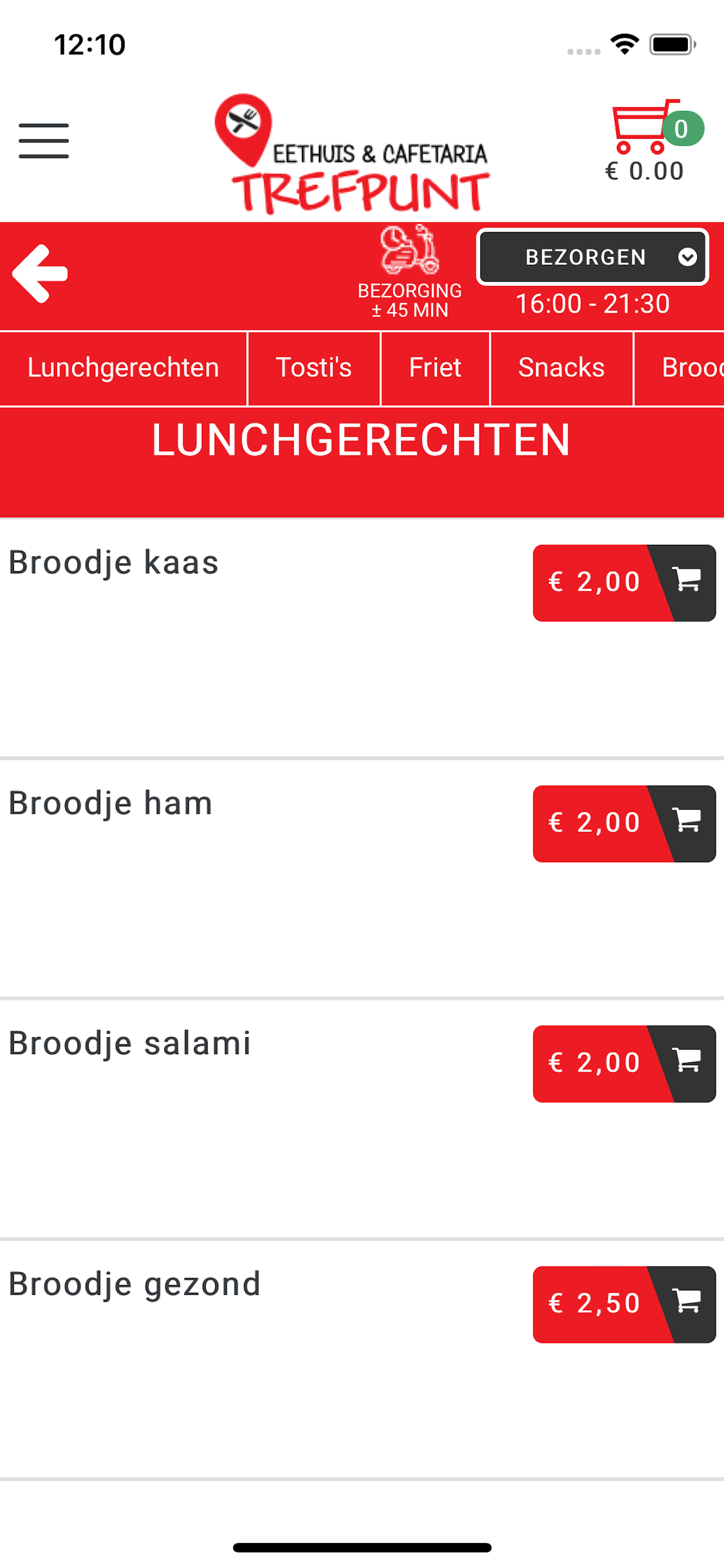 Cafetaria Trefpunt.