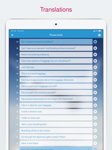 Conversational Spanish classes iPad screenshot