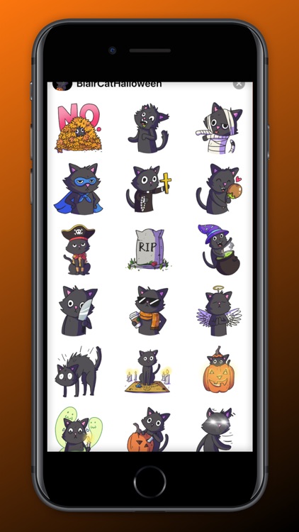 Blair Cat Halloween Stickers