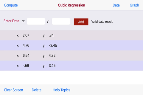 Cubic Regression screenshot 4