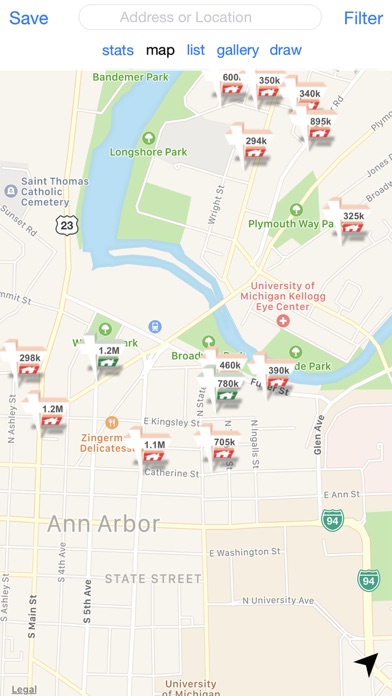 Michigan Real Estate Search Screenshot