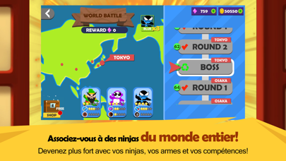 Screenshot #2 pour sauter bataille Ninja-2joueurs