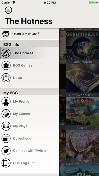 BGG BoardGames Information Screenshot