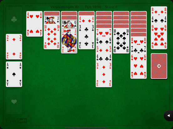 Solitaire iPad app afbeelding 2