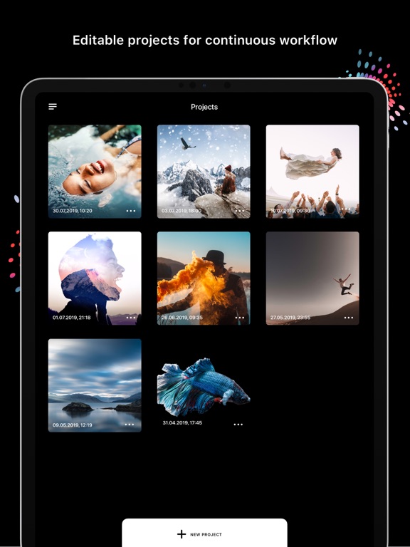 Disflow - Motion Image Editor iPad screenshot 8 - Photo & Video app