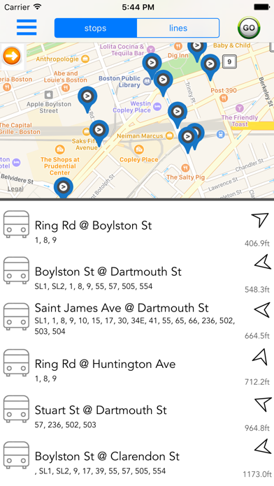 Screenshot #1 pour Boston Public Transport