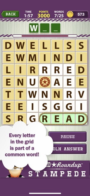 Word Roundup Stampede - Search