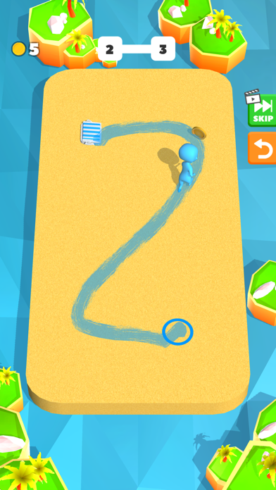 Draw Path: Beach Run screenshot 2