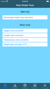Baby Weight Tools screenshot