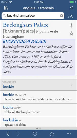 Capture d'écran de Le Robert & Collins Compact sur iPhone 3