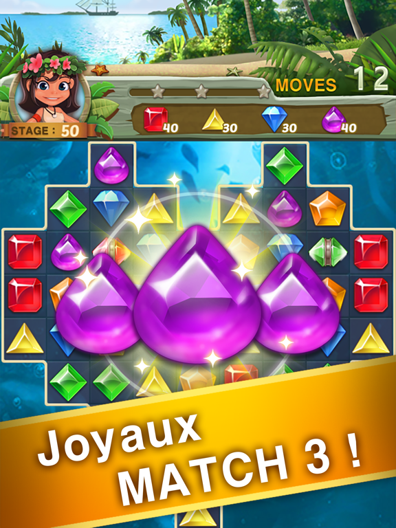 Screenshot #4 pour Paradise Jewel: Puzzle Match-3