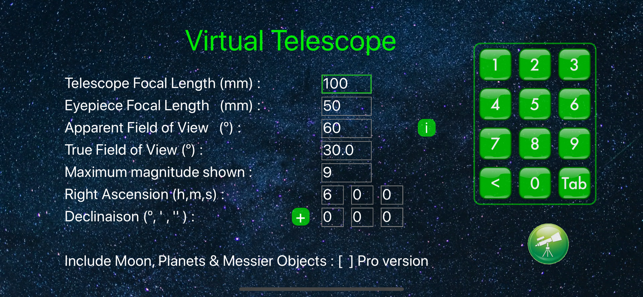 Virtual telescope