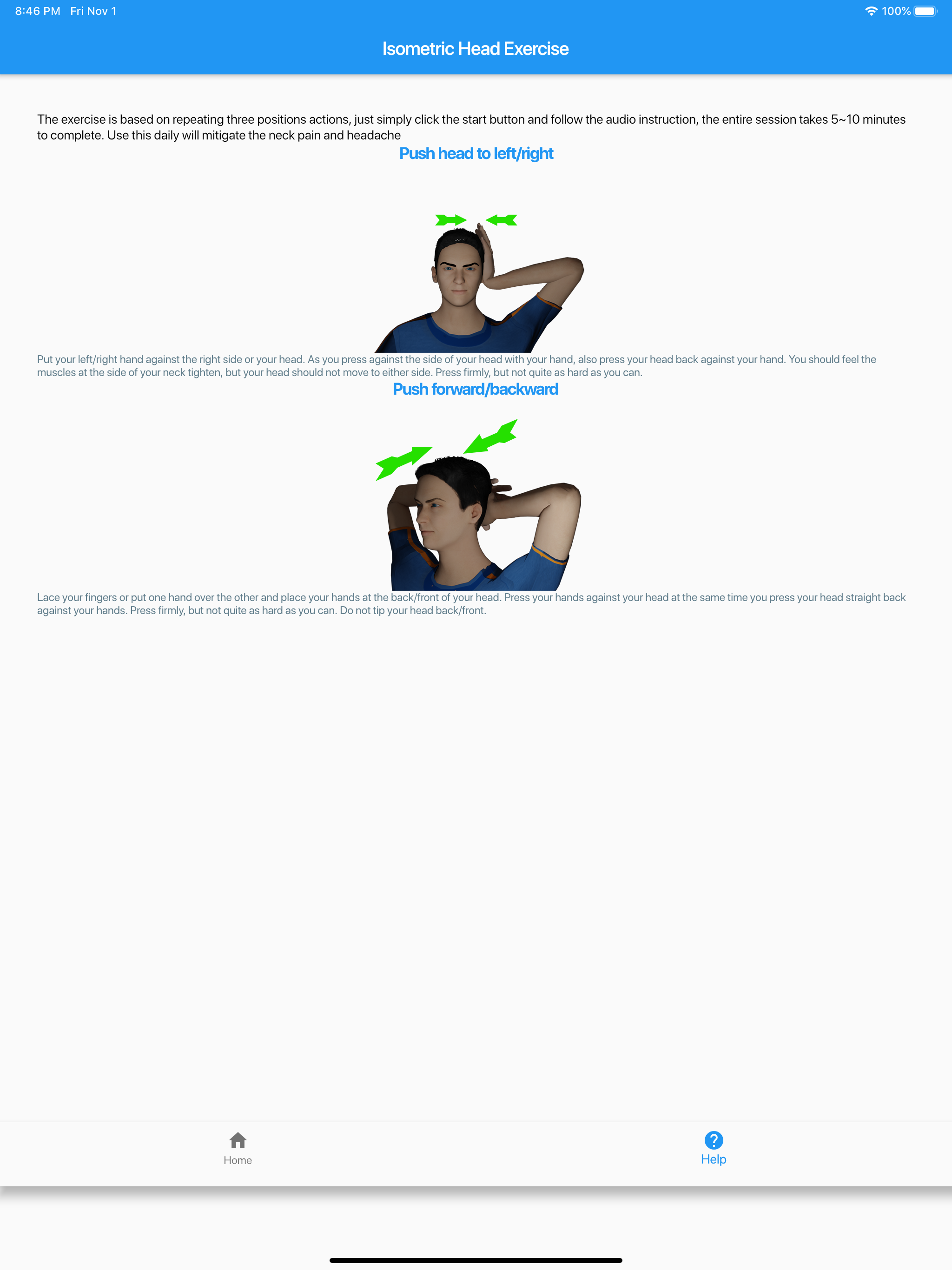 Isometrics Head Exercise