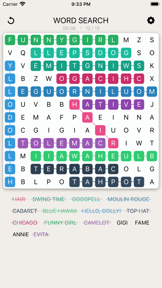#7. Word Search Ultimate (iOS) 由: 6S MOBILE
