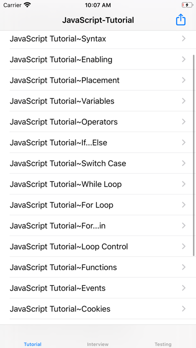 Screenshot #1 pour Tutorial for Java Script