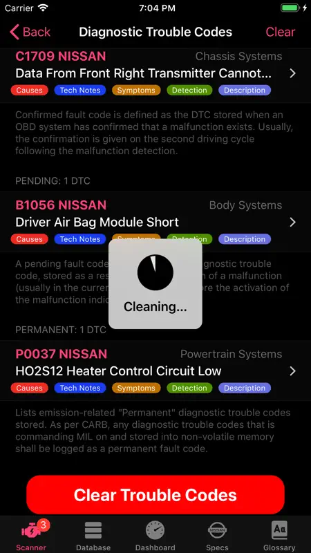 OBD for Nissan screenshot 6 of 10