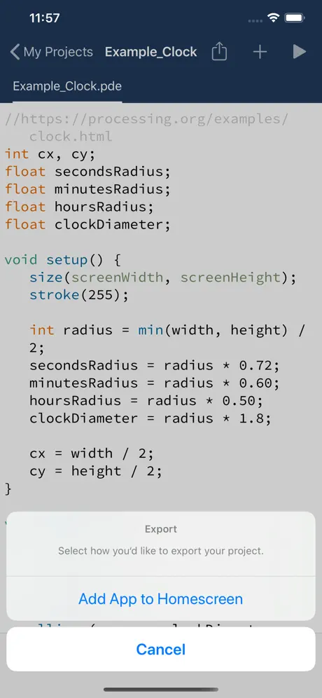 Processing & p5.js iCompiler