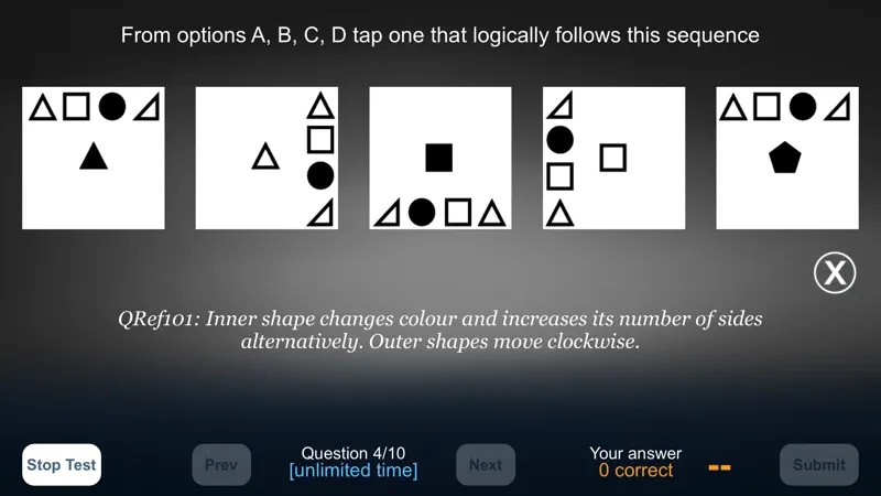 Abstract Reasoning Test screenshot 2 of 2