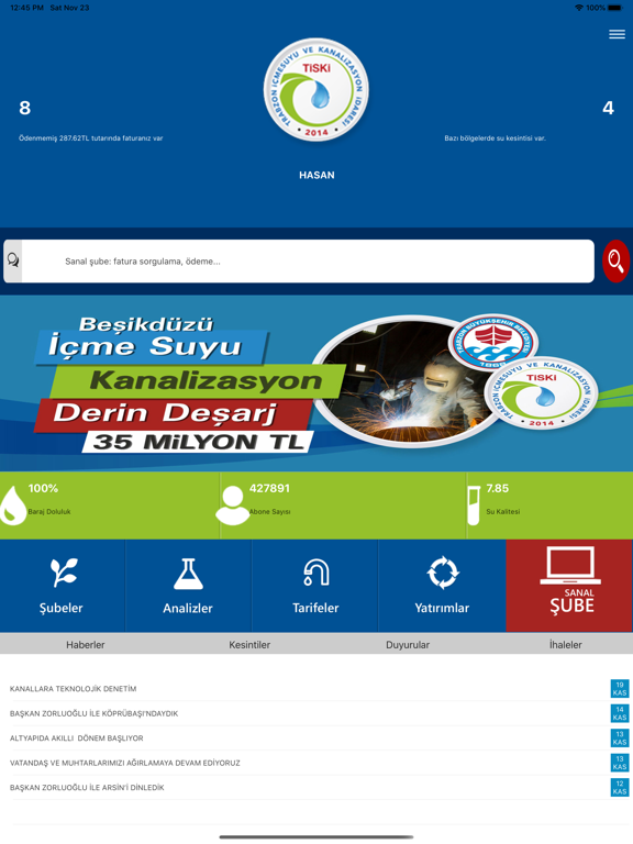 Screenshot #4 pour TİSKİ Mobil