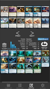 MTG Builder screenshot
