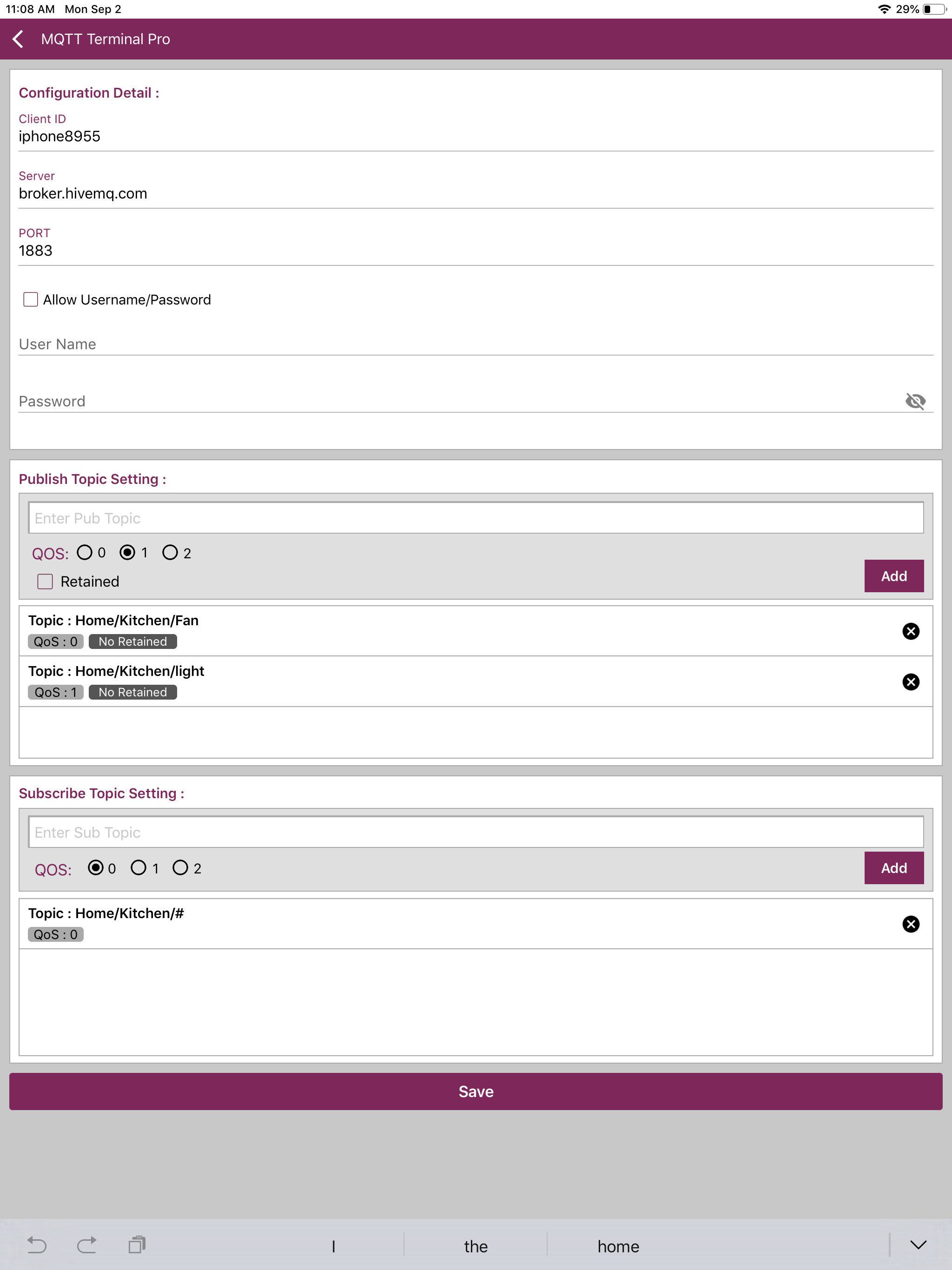 MQTT Terminal Pro screenshot 10