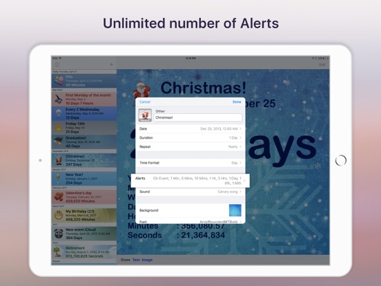 Screenshot #6 pour Reminder & Countdown