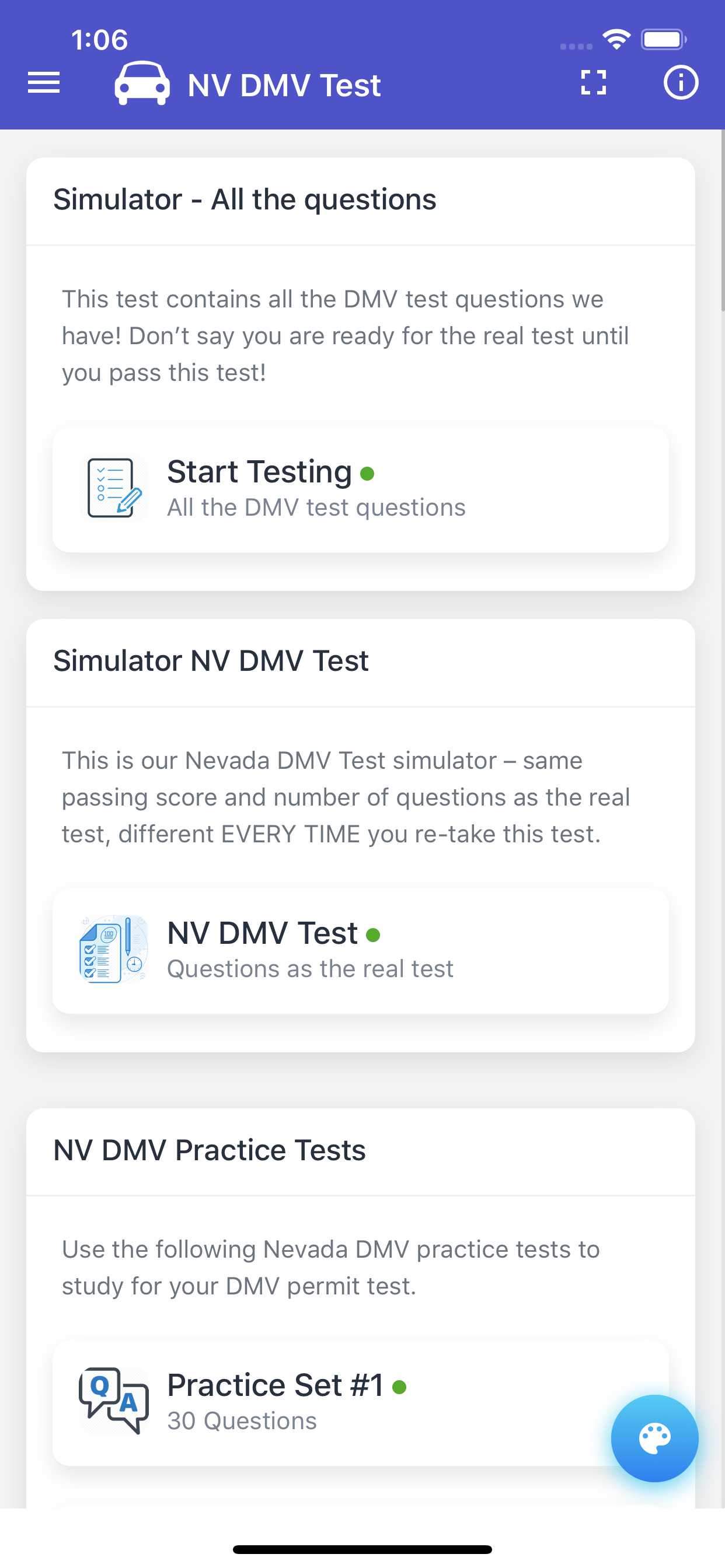 Nevada DMV Permit Test