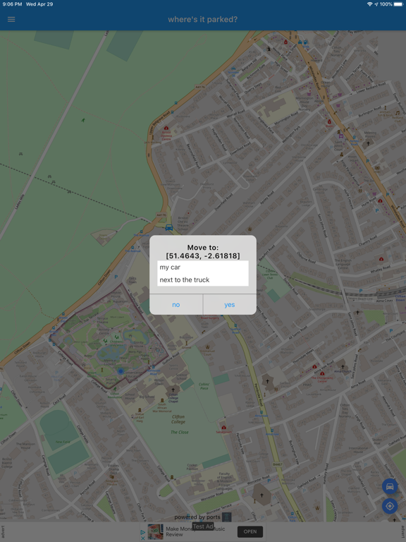 Screenshot #5 pour Where's it parked?