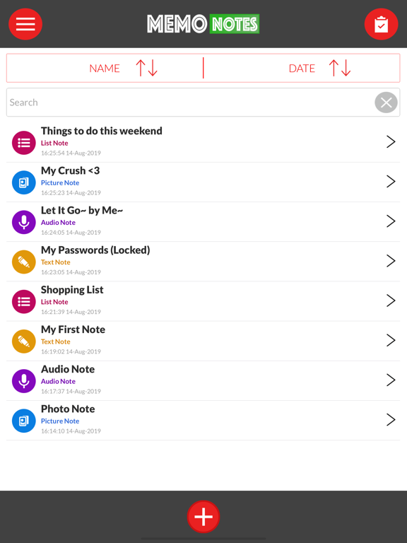 Screenshot #4 pour Memo Notes (Password+Pictures)