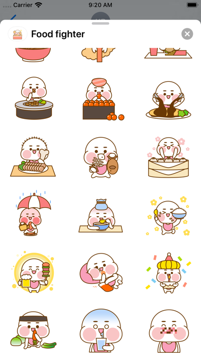 Food fighter - Stickerのおすすめ画像2