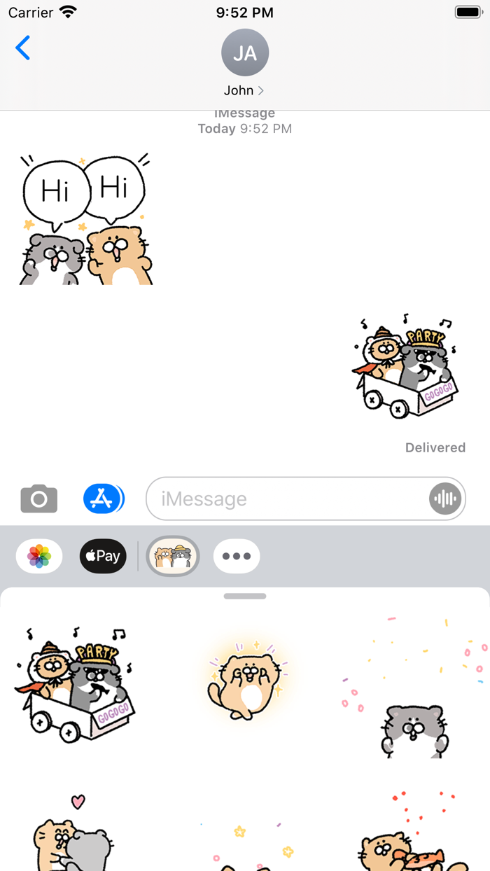 Chubby Couple Cat Animated