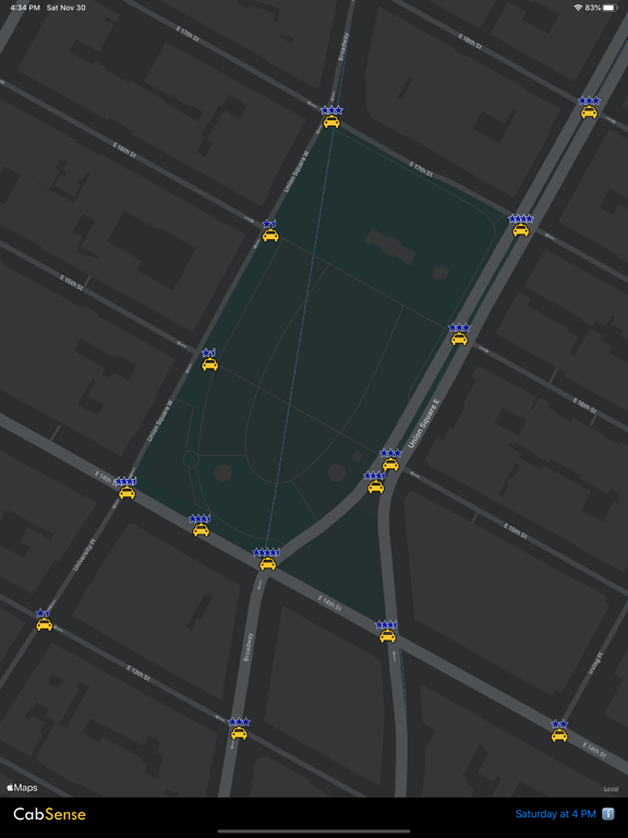 CabSense NYC iPad screenshot 1 - Travel app