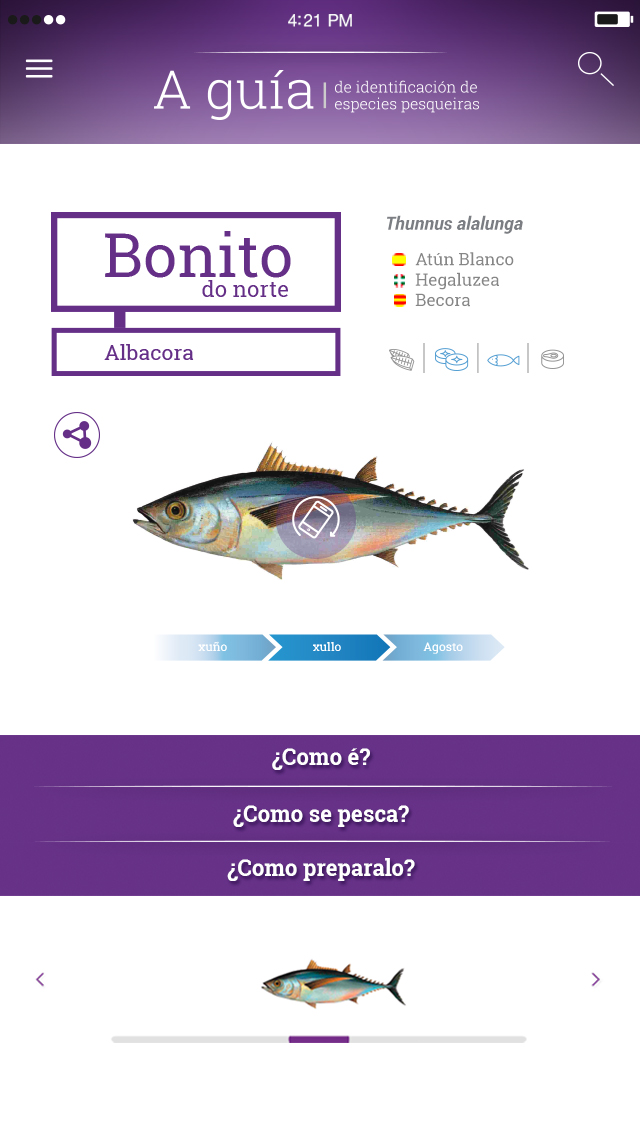 Guía de especies pesqueiras