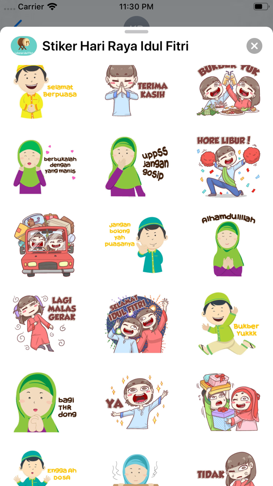 Stiker Hari Raya Idul Fitri App For Iphone Free Download Stiker Hari